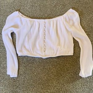 LA Hearts off the shoulder top